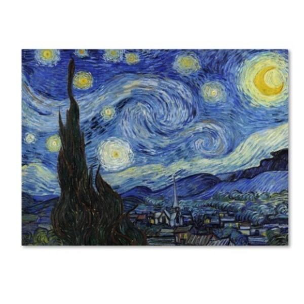 Trademark Fine Art Vincent van Gogh 'Starry Night' Canvas Art, 14x19 AA01270-C1419GG